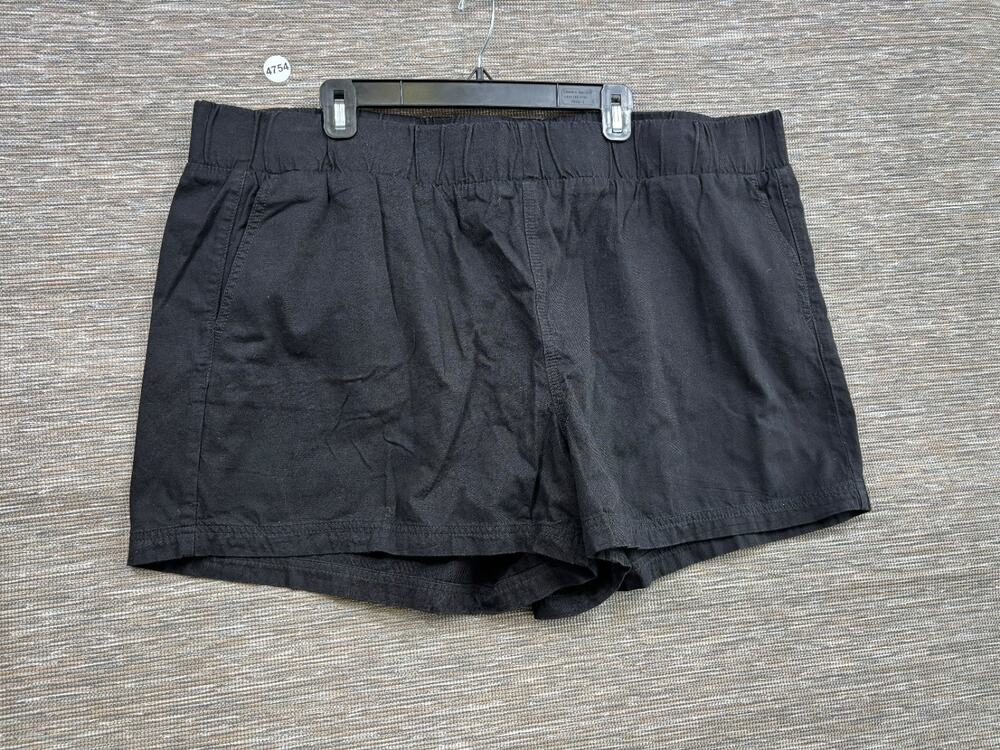Torrid Black High Rise Pull On Shorts Womens Size 3X Black Elastic Waist NEW